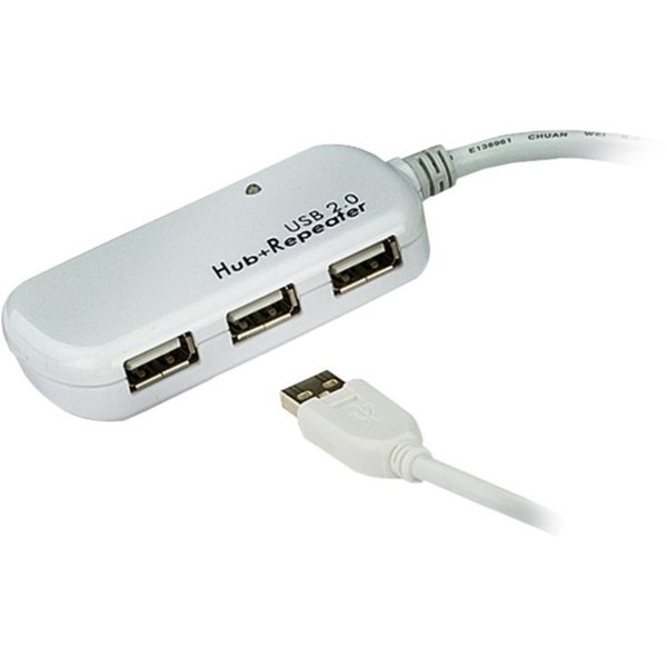 Aten 4Port Usb 2.0 Hub w/ Builtin 39Ft. UE2120H